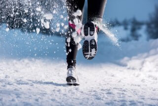 running - staying active in winter