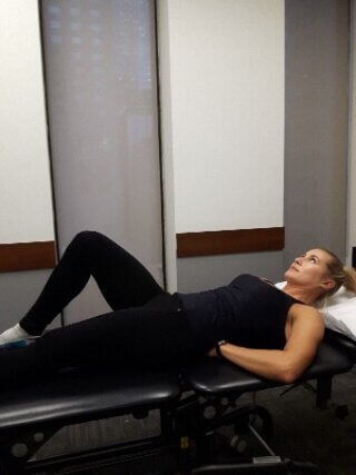 core strengthening - curl up 2