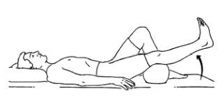 Knee extension over roll - Total Knee Replacement Exercises | Rebalance Sports Medicine Knee extension over roll - Total Knee Replacement Exercises