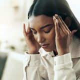 Indian woman with headache